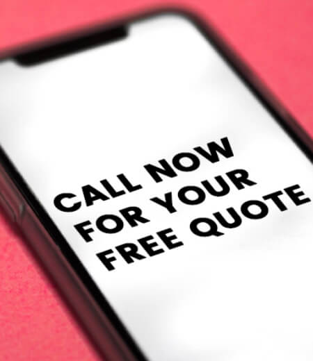 Phone screen with text