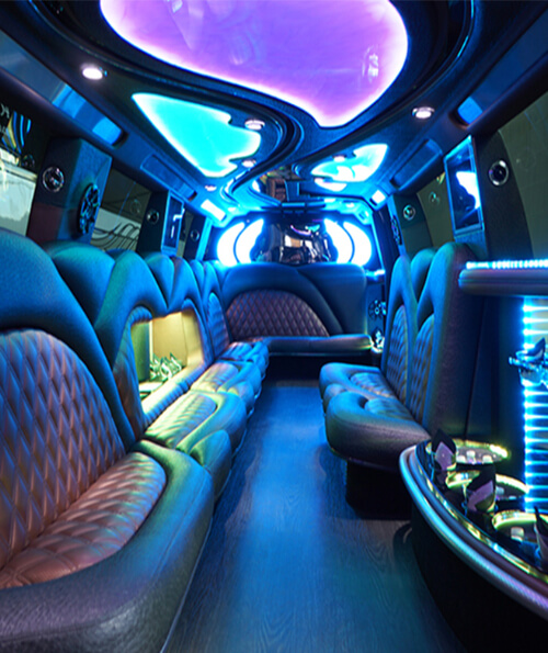 Luxury limo interior